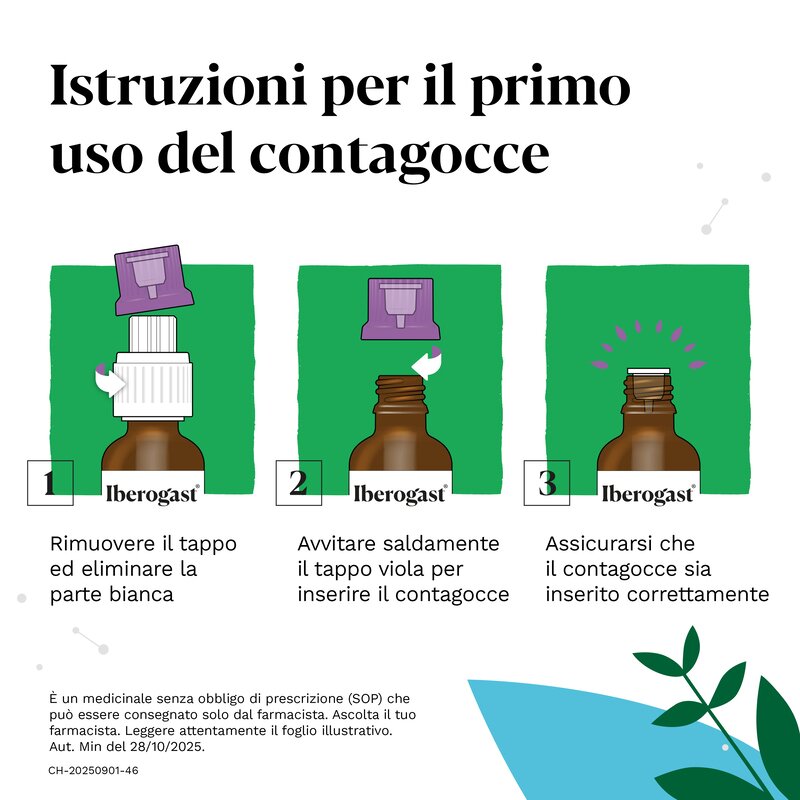 Iberogastadvance gocce orali liquido 1 flacone in vetro da 100 ml con applicatore contagocce