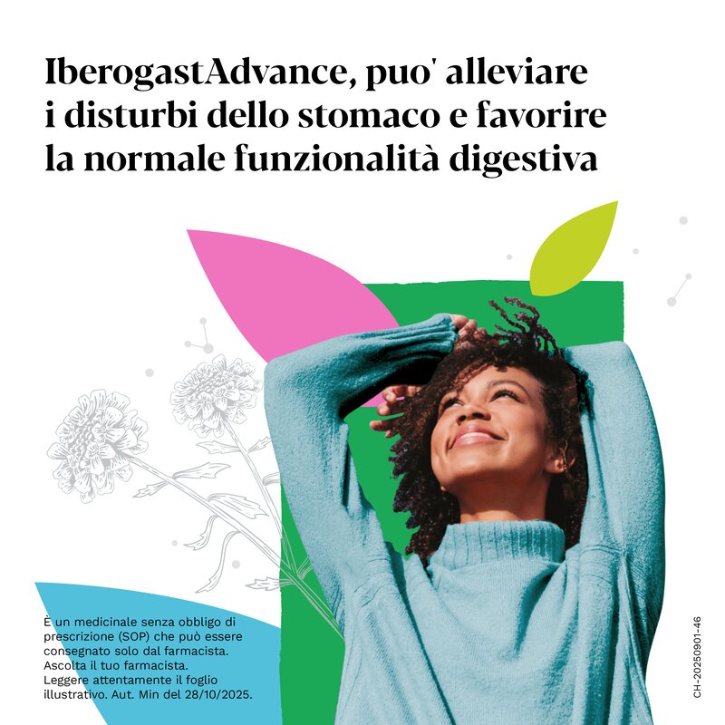 Iberogastadvance gocce orali liquido 1 flacone in vetro da 100 ml con applicatore contagocce