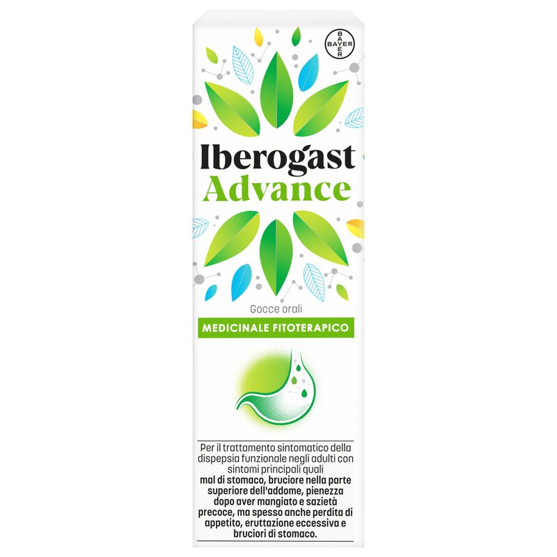 Iberogastadvance gocce orali liquido 1 flacone in vetro da 50 ml con applicatore contagocce