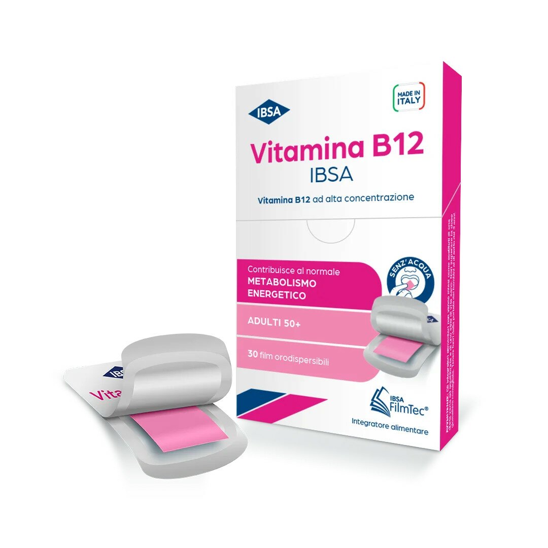 Ibsa Vitamina B12 Integratore Alimentare 30 film orodispersibili
