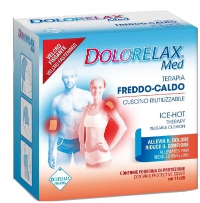 Ice hot dolorelax cuscino riutilizzabile con velcro fissante11x26 cm