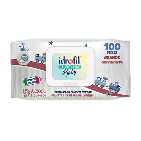 Idrofil salviette baby 100 pezzi