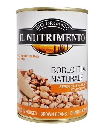 Il nutrimento fagioli borlotti al naturale senza sale aggiunto 400 g