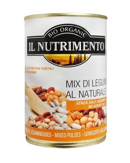Il nutrimento mix 4 legumi al naturale senza sale aggiunto 400 g