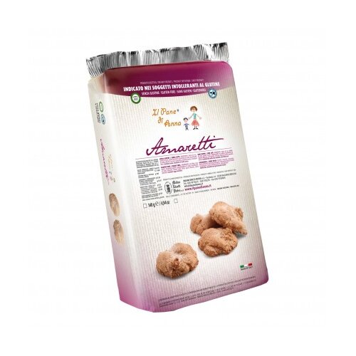 Il pane di anna amaretti senza glutine e senza latte 150 g 1pezzo
