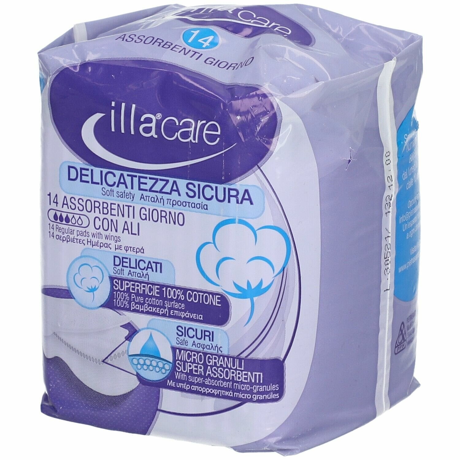 Illacare assorbente giorno con ali 14 pezzi