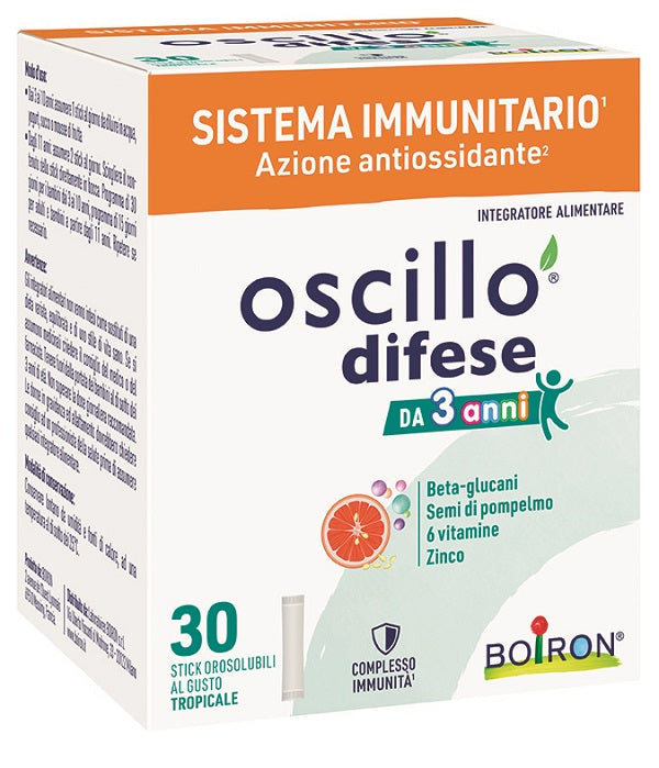 Boiron Oscillo Difese 3Anni+ 30 Stick Orosolubili