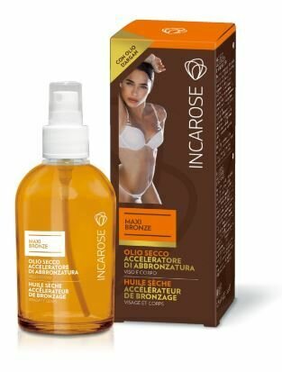 Incarose maxi bronze olio secco acceleratore di abbronzatura 125 ml