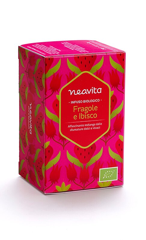 Infuso in filtro fragole e ibisco bio 1 pezzo