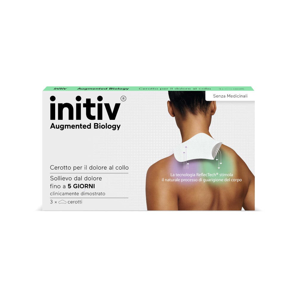 Initiv cerotti collo dolori muscolari da lievi a moderati senza medicinali 3 pezzi