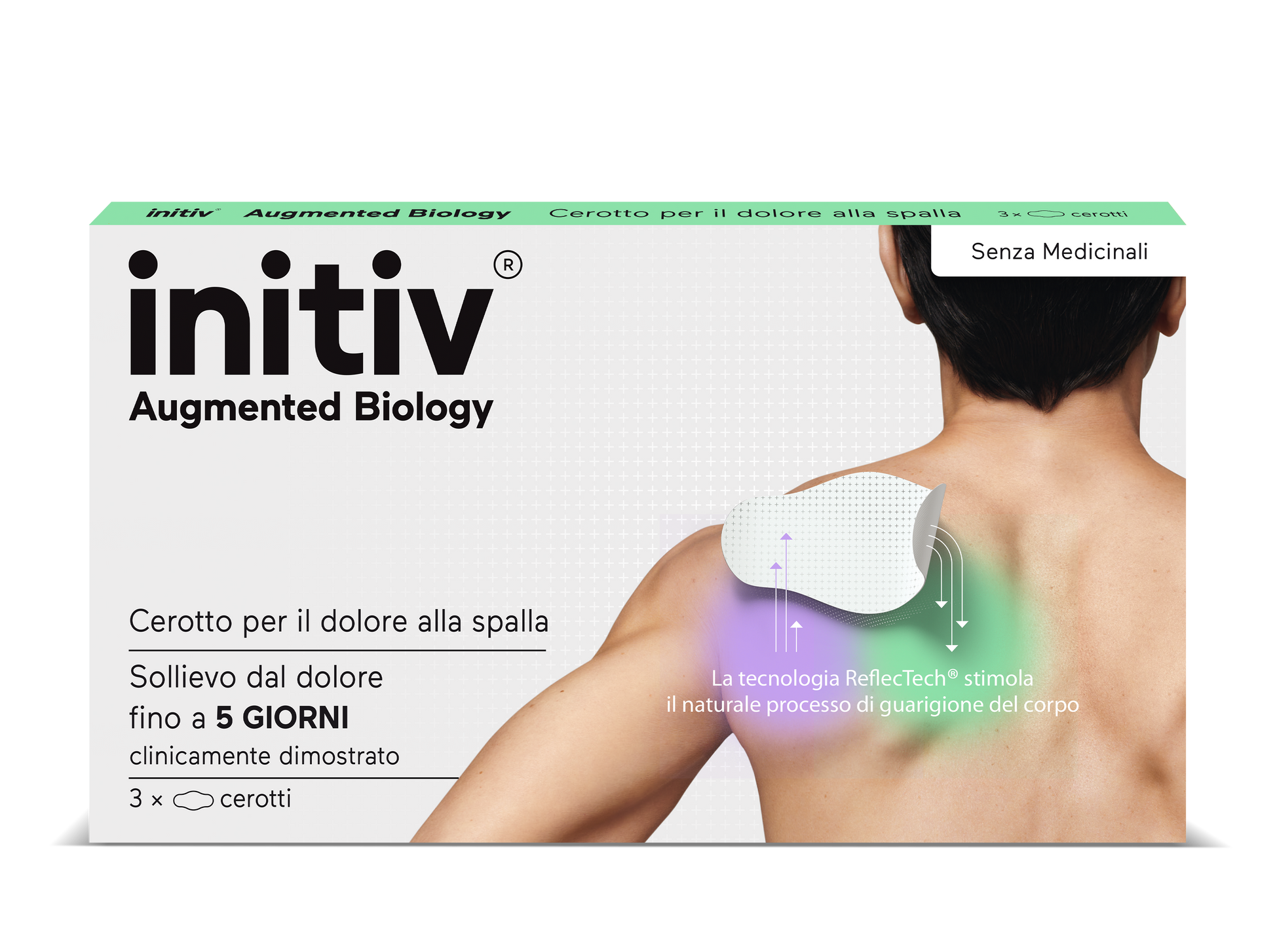 Initiv cerotti spalla dolori muscolari da lievi a moderati senza medicinali 3 pezzi