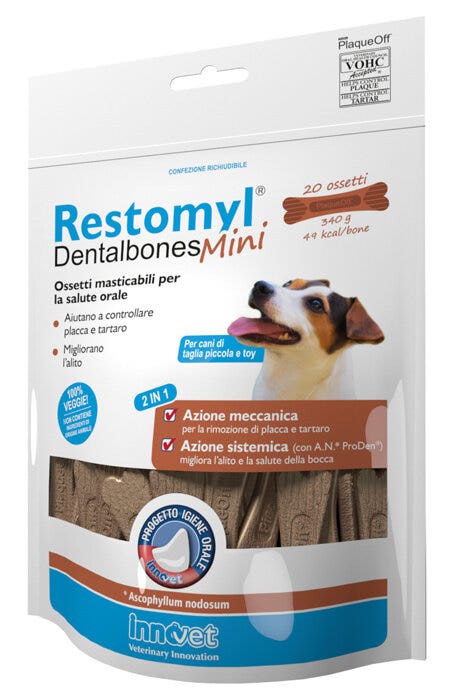 Innovet restomyl dentalbones mini ossetti masticabili 340g