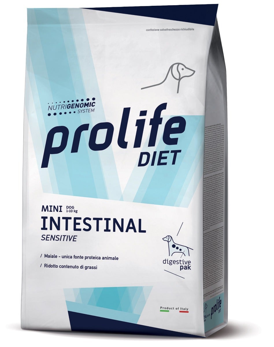 Prolife Dog Diet Intestinal Sensitive Cibo Secco Per Cani Taglia Mini Sacco 1,5kg