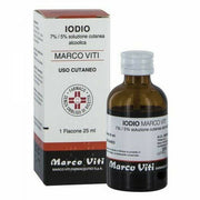 Iodio soluzione alcolica i 7% + 5% marco viti soluzione cutanea 25 ml