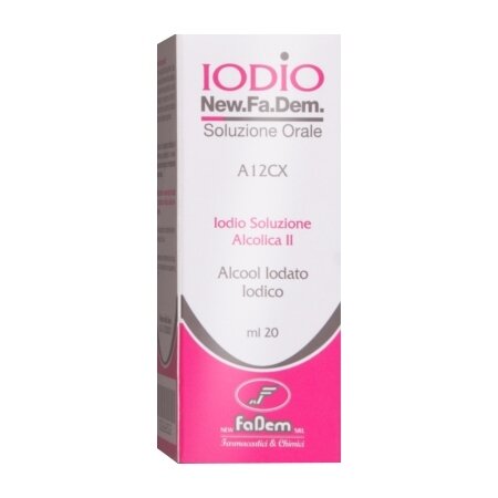 Iodio soluzione alcolica ii 2% + 2,5% new fadem soluzione orale 20 ml