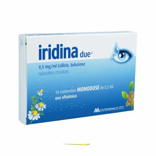 Iridina Due Collirio 0,05 % Nafazolina cloridrato 10 Flaconcini 0,5 ml
