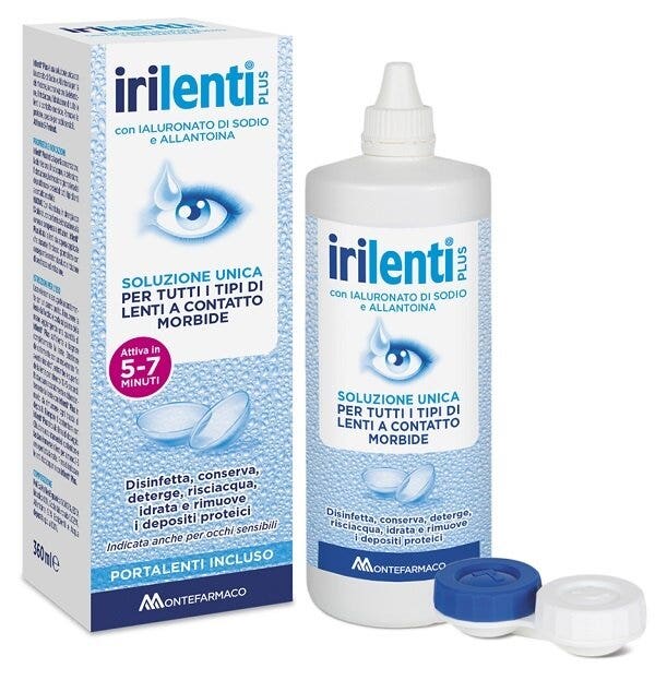 Irilenti plus soluzione unica per lenti a contatto 360ml + portalenti