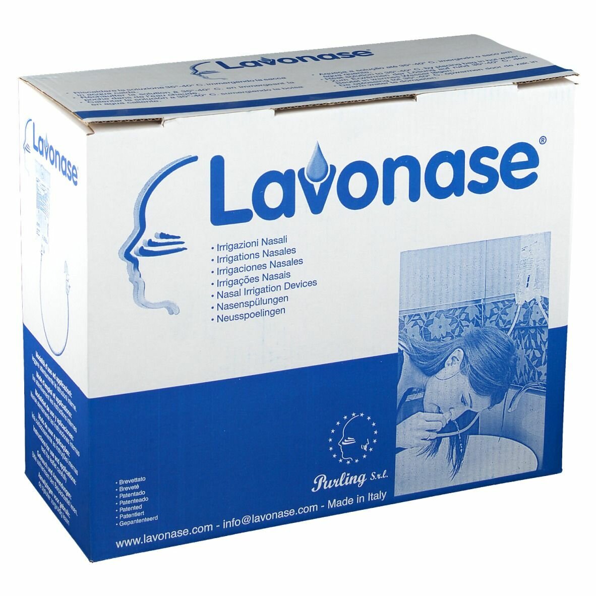 Lavonase per irrigazione nasale per 6 utilizzi