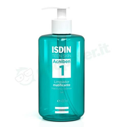 Isdin Acniben Mattifying Cleanser Gel Detergente Viso Pelle Grassa 400 ml