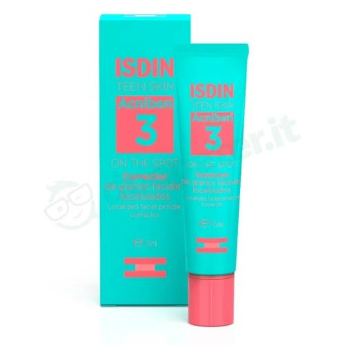 Isdin Acniben On The Spot Gel Viso Trattamento Antibrufoli e Punti Neri 15 Ml