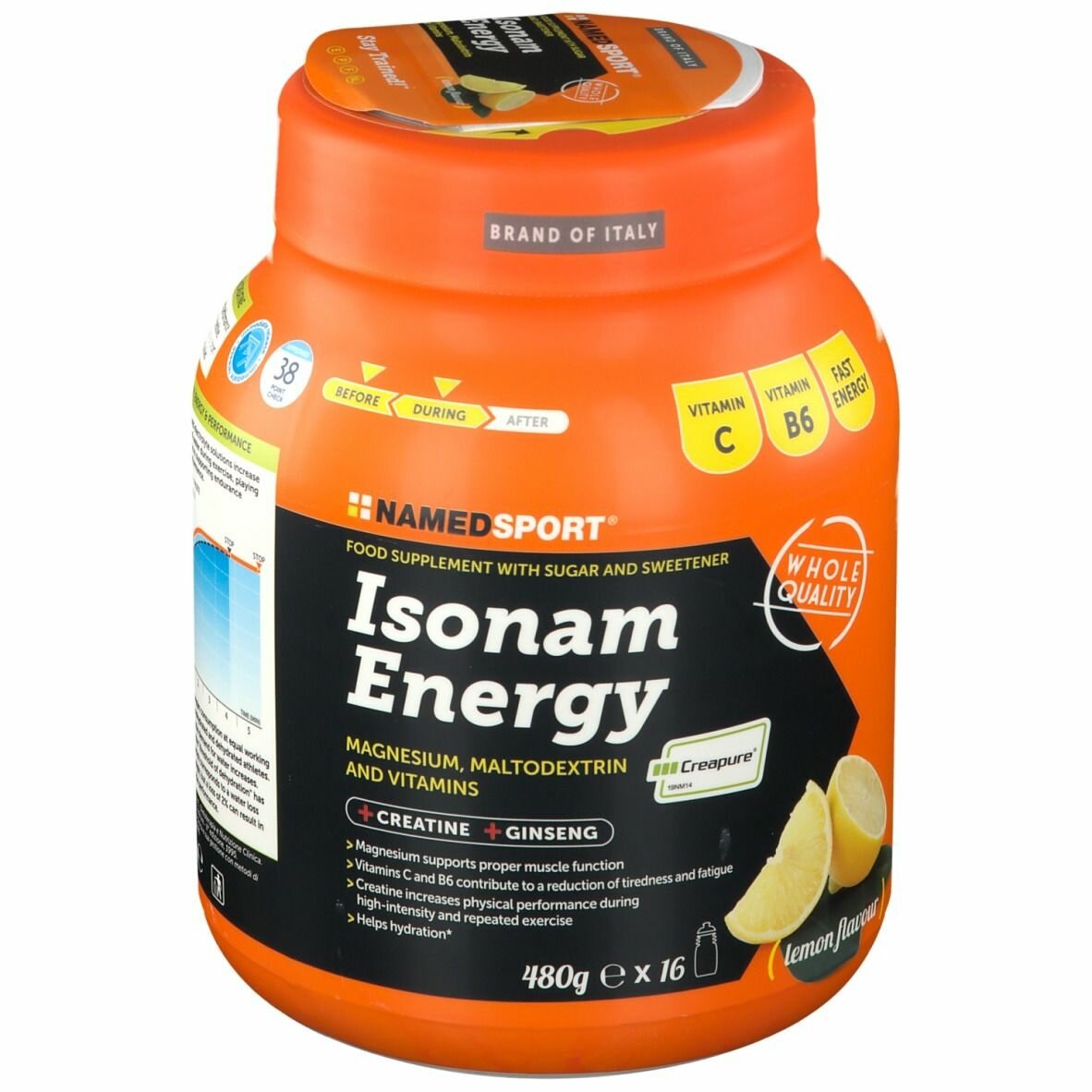 Isonam energy lemon polvere 480 g