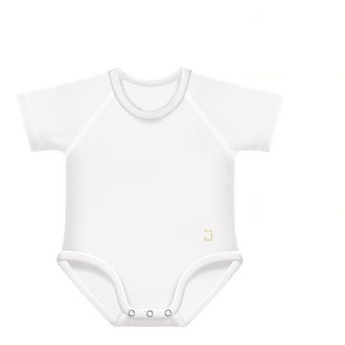 J bimbi body 0-36m in bambu' 4 stagioni bianco