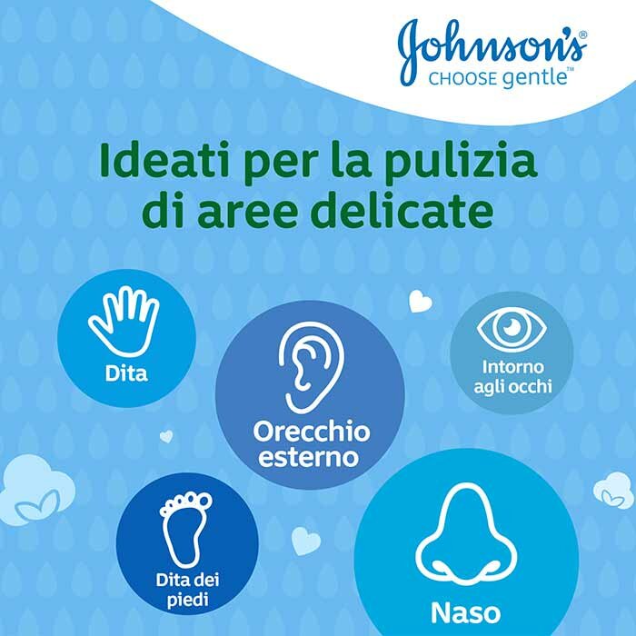 Johnson's Baby Cotton Fioc Bastoncini Cotonati 100 Pezzi
