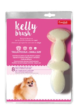 Kelly brush spugnetta abrasiva per cani di taglia piccola 16pezzi