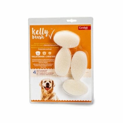 Kelly brush spugnetta abrasive per cani di taglia grande 8 pezzi