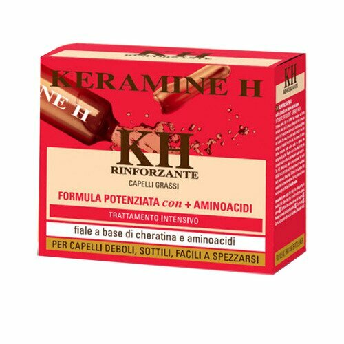 Keramine H Trattamento Rinforzante Capelli Grassi 10 Fiale 10 ml