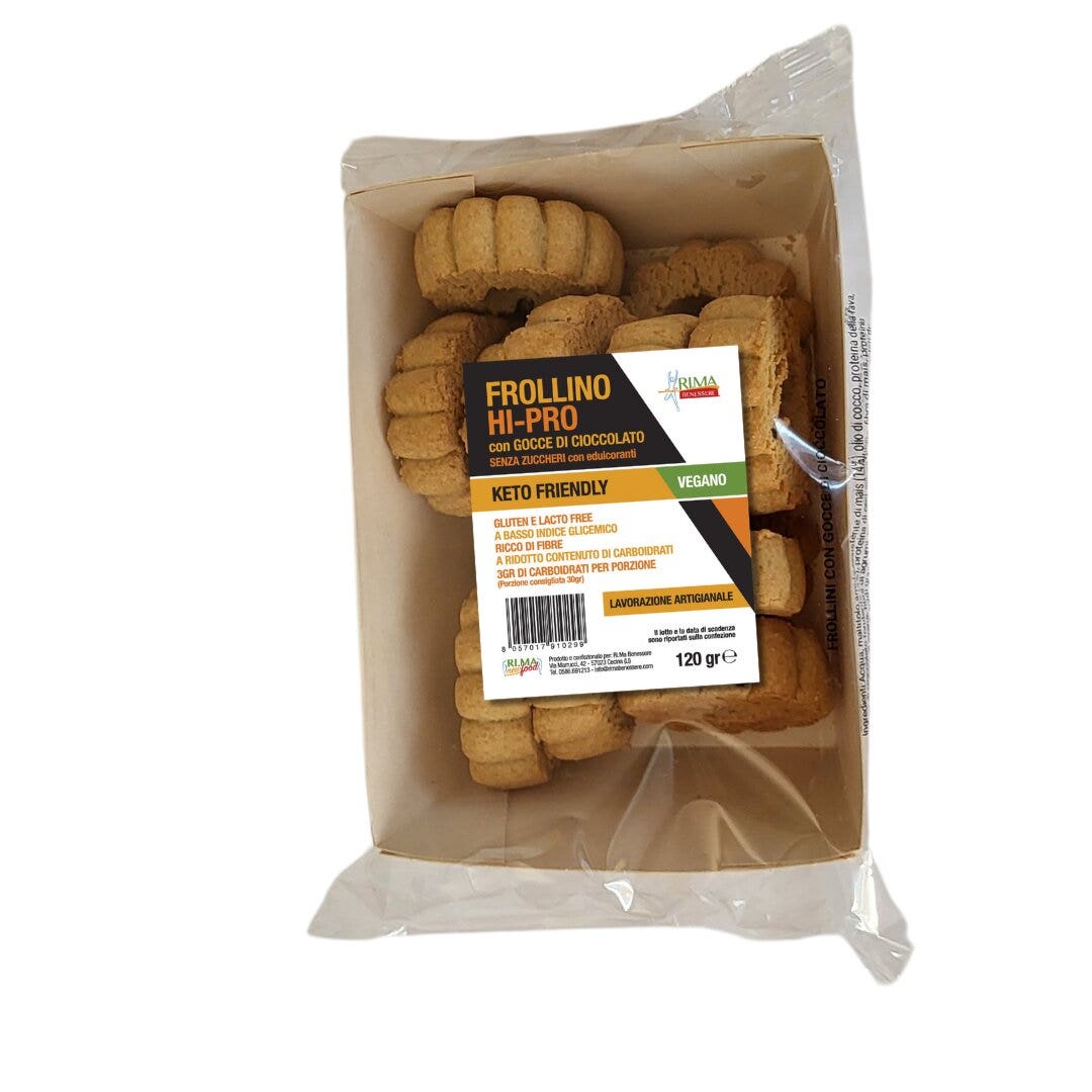 Keto frollini hi pro con gocce di cioccolato 120g
