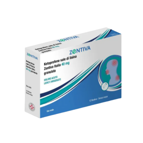 Ketoprofene sale di lisina (zentiva italia) orale granulare 12 bustine 40 mg