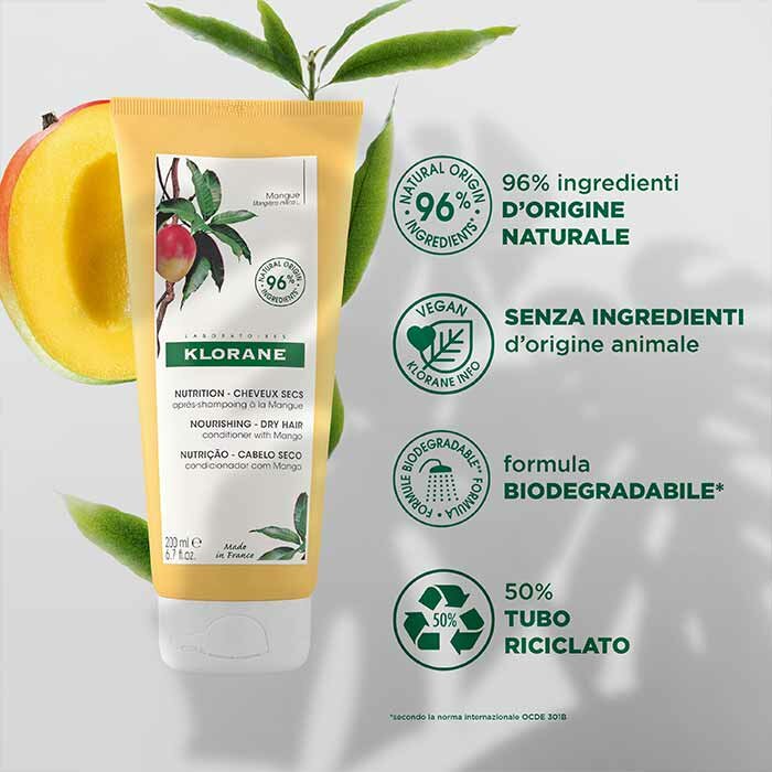 Klorane Balsamo Al Mango Nutritivo Capelli Secchi 200 ml