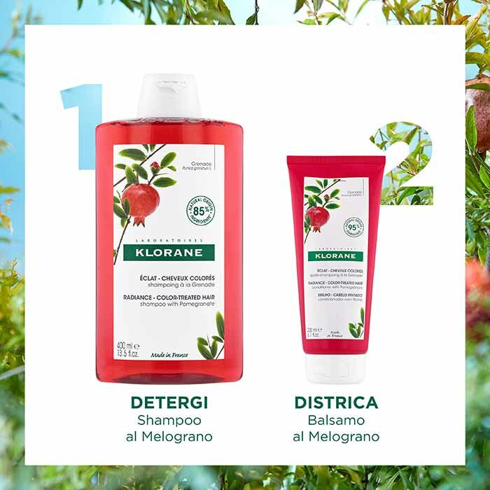 Klorane Balsamo al Melograno Luminosità Capelli Colorati 200 ml