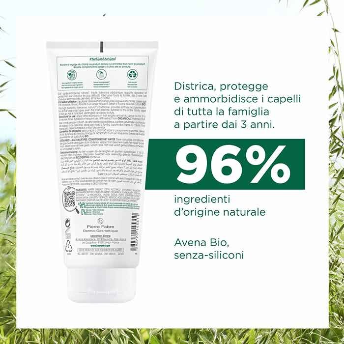 Klorane Balsamo All'Avena Bio Extra Delicato Protettivo 200 ml