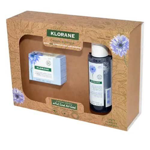 Klorane Cofanetto Viso Fiordaliso Biogel Crema + Acqua Micellare
