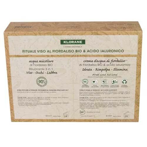 Klorane Cofanetto Viso Fiordaliso Biogel Crema + Acqua Micellare