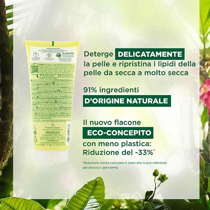 Klorane Crema Doccia Nutritiva Profumo Latte di Mandorla 200 ml