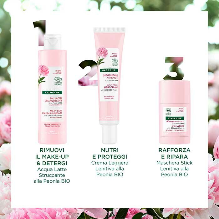 Klorane Crema Leggera Lenitiva Peonia Bio Pelle Sensibile 40 ml