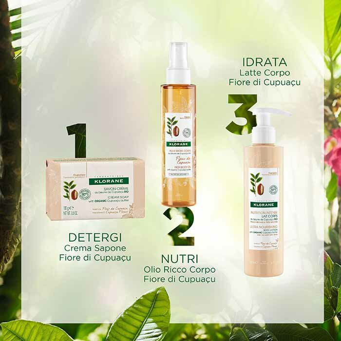 Klorane Crema Sapone Fiore di Cupuaçu Pelle Secca 100 g