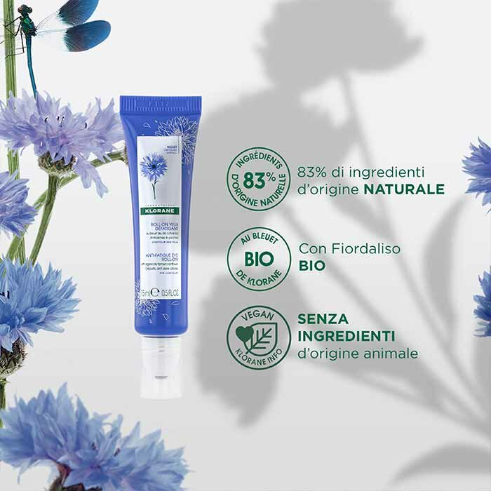 Klorane Fiordaliso Bio Roll-on Contorno Occhi Anti-fatica 15 ml