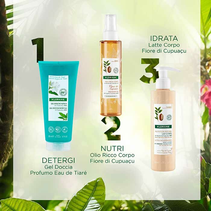 Klorane Gel Doccia Nutritivo Profumo Eau de Tiaré 200 ml