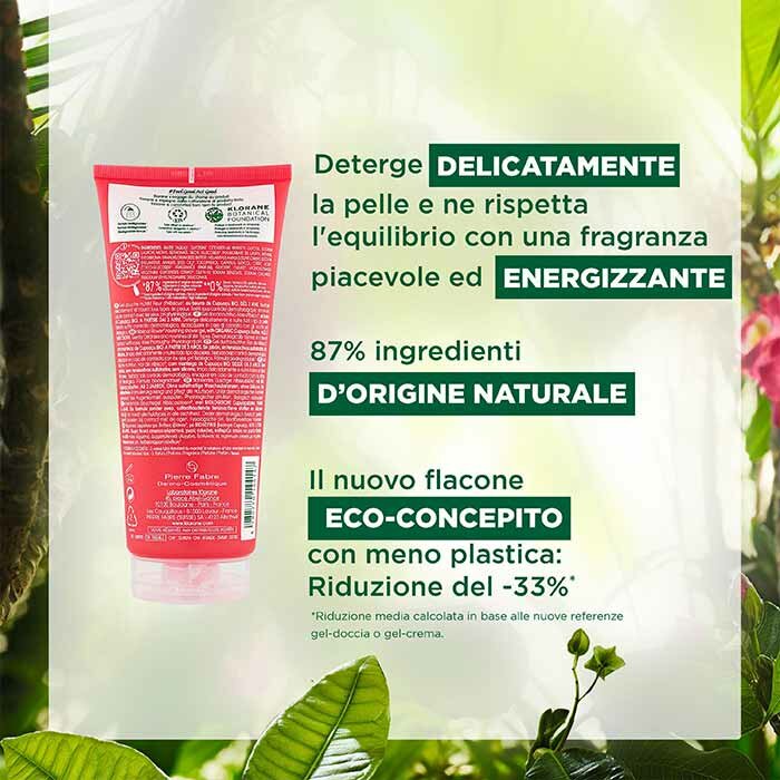 Klorane Gel Doccia Nutritivo Profumo Fiore D'Ibisco 200 ml