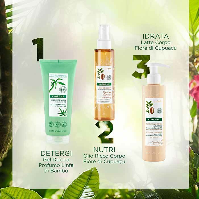 Klorane Gel Doccia Nutritivo  Profumo Linfa di Bambù 200 ml