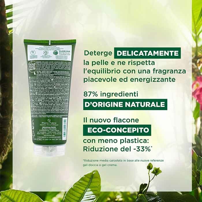 Klorane Gel Doccia Nutritivo  Profumo Scorza di Cedro 200 ml