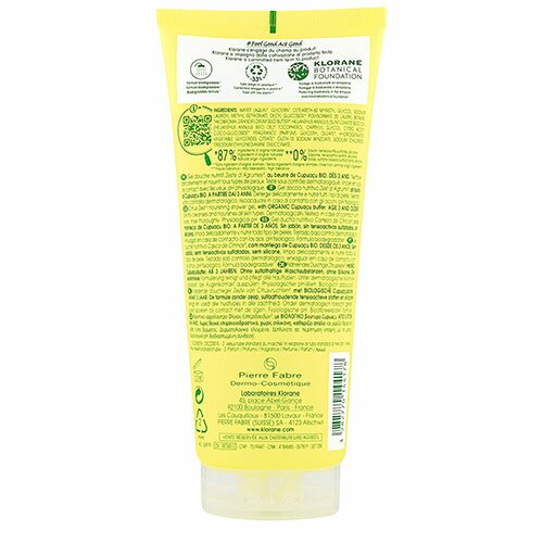 Klorane Gel Doccia Nutritivo Profumo Zest d'Agrumi 200 ml