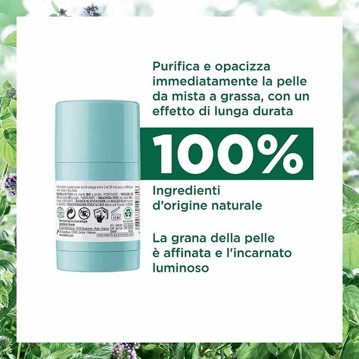 Klorane Maschera Stick alla Menta BIO e all'Argilla 25 g
