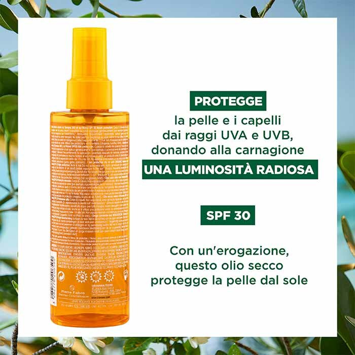 Klorane Olio Secco Solare SPF 30 Protezione Alta 200 ml