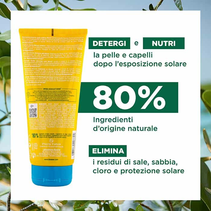 Klorane Polysianes Shampoo Doccia Doposole Corpo e Capelli 200 ml