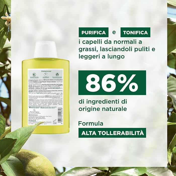 Klorane Shampoo al Cedro Capelli Normali a Grassi 200 ml